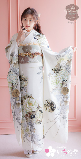 藤田ニコル 新作ハッピーカラーふりそで №430(クラシック・レッド